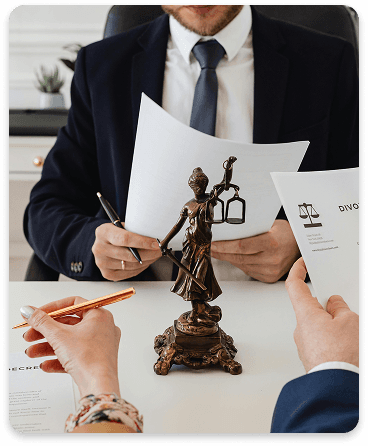 Lawyer with documents